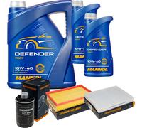 DENCKERMANN Controllo Set MANNOL 10W-40 7L Per VW Transporter V Furgone 2.0