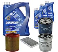 DENCKERMANN Controllo Set MANNOL 10W-40 8L Per Alfa Romeo 156 Sportwagon 2.4
