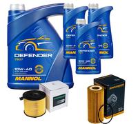 DENCKERMANN Controllo Set MANNOL 10W-40 8L Per Audi A4 Avant 2.0 TFSI Quattro