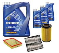 DENCKERMANN Controllo Set MANNOL 10W-40 8L Per Mercedes M-Klasse ML 320
