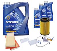 DENCKERMANN Controllo Set MANNOL 10W-40 8L Per Mercedes M-Klasse ML 350