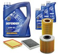 DENCKERMANN Controllo Set MANNOL 10W-40 8L Per Opel Zafira A 2.0 DTI 16V