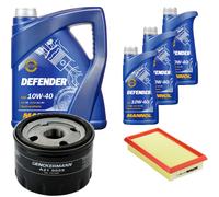 DENCKERMANN Controllo Set MANNOL 10W-40 8L Per Renault Kangoo Express D 65