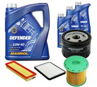 DENCKERMANN Controllo Set MANNOL 10W-40 8L Per Renault Megane I Grandtour 1.9