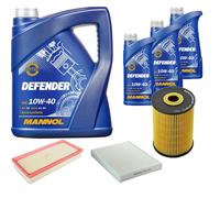 DENCKERMANN Controllo Set MANNOL 10W-40 8L Per VW Touareg 3.2 V6 3.6 Audi Q7