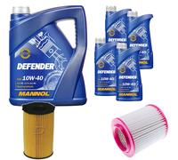 DENCKERMANN Controllo Set MANNOL 10W-40 9L Per Audi A8 3.0 TDI Quattro