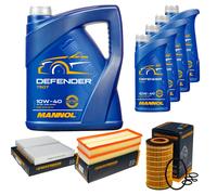 DENCKERMANN Controllo Set MANNOL 10W-40 9L Per Mercedes M-Klasse ML 350