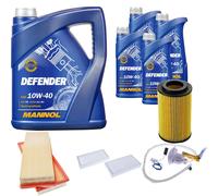 DENCKERMANN Controllo Set MANNOL 10W-40 9L Per Mercedes M-Klasse ML 350