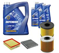 DENCKERMANN Controllo Set MANNOL 10W-40 9L Per Renault Laguna II Grandtour