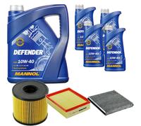 DENCKERMANN Controllo Set MANNOL 10W-40 9L Per Renault Laguna II Grandtour