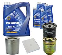 DENCKERMANN Controllo Set MANNOL 10W-40 9L Per Toyota Hiace IV Kasten 2.5