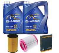 DENCKERMANN Controllo Set MANNOL Classic 10W-40 10L Per Audi A8 3.0 TDI