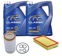 DENCKERMANN Controllo Set MANNOL Classic 10W-40 10L Per Mercedes E-Klasse