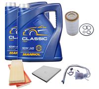 DENCKERMANN Controllo Set MANNOL Classic 10W-40 10L Per Mercedes E-Klasse CLS