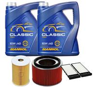 DENCKERMANN Controllo Set MANNOL Classic 10W-40 10L Per Nissan Patrol GR V