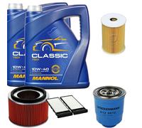 Denckermann Controllo Set mannol Classic 10W-40 10L per Nissan Patrol Gr V