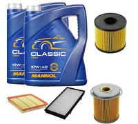DENCKERMANN Controllo Set MANNOL Classic 10W-40 10L Per Opel Vivaro Kasten