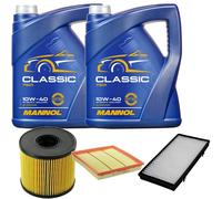 DENCKERMANN Controllo Set MANNOL Classic 10W-40 10L Per Opel Vivaro Kasten
