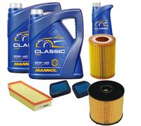 DENCKERMANN Controllo Set MANNOL Classic 10W-40 11L Per Mercedes E-Klasse