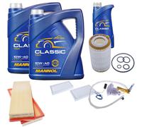 DENCKERMANN Controllo Set MANNOL Classic 10W-40 11L Per Mercedes M-Klasse ML