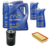 DENCKERMANN Controllo Set MANNOL Classic 10W-40 12L Per Audi 80 1.8 S 2.0 E