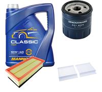 DENCKERMANN Controllo Set MANNOL Classic 10W-40 5L Per Alfa Romeo 147 1.6
