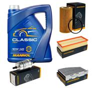 DENCKERMANN Controllo Set MANNOL Classic 10W-40 5L Per Audi TT 2.0 TFSI VW