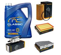 DENCKERMANN Controllo Set MANNOL Classic 10W-40 5L Per Audi TT 2.0 TTS