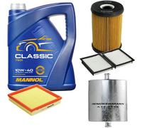 DENCKERMANN Controllo Set MANNOL Classic 10W-40 5L Per BMW 3er Compact 316i