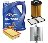 DENCKERMANN Controllo set MANNOL Classic 10W-40 5L per BMW 3er Compact 316i