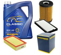DENCKERMANN Controllo Set MANNOL Classic 10W-40 5L Per BMW 5er Touring 518g