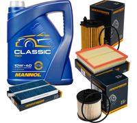 DENCKERMANN Controllo Set MANNOL Classic 10W-40 5L Per Citroën Berlingo