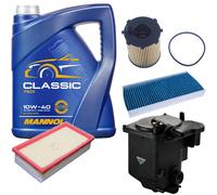 DENCKERMANN Controllo Set MANNOL Classic 10W-40 5L Per Citroën Jumpy Kasten