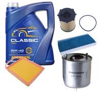 DENCKERMANN Controllo Set MANNOL Classic 10W-40 5L Per Citroën Jumpy Kasten