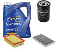 DENCKERMANN Controllo Set MANNOL Classic 10W-40 5L Per Fiat Brava 1.6 16V
