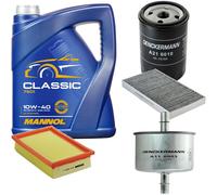 DENCKERMANN Controllo Set MANNOL Classic 10W-40 5L Per Fiat Brava 1.6 16V