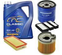 DENCKERMANN Controllo Set MANNOL Classic 10W-40 5L Per Fiat Scudo Kasten 2.0