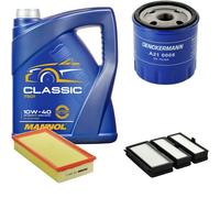 DENCKERMANN Controllo Set MANNOL Classic 10W-40 5L Per Fiat Scudo Kasten 2.0