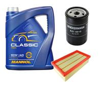 DENCKERMANN Controllo Set MANNOL Classic 10W-40 5L Per Fiat Stilo 1.6 16V