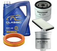 DENCKERMANN Controllo Set MANNOL Classic 10W-40 5L Per Ford Fiesta III 1.1