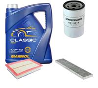 DENCKERMANN Controllo Set MANNOL Classic 10W-40 5L Per Ford Galaxy 2.3 16V