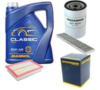 DENCKERMANN Controllo Set MANNOL Classic 10W-40 5L Per Ford Galaxy 2.3 16V