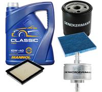 DENCKERMANN Controllo Set MANNOL Classic 10W-40 5L Per Mazda 2 1.4 1.25