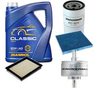 DENCKERMANN Controllo Set MANNOL Classic 10W-40 5L Per Mazda 2 1.6