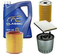 DENCKERMANN Controllo Set MANNOL Classic 10W-40 5L Per Mercedes-Benz A-Klasse