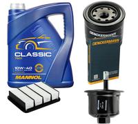 DENCKERMANN Controllo Set MANNOL Classic 10W-40 5L Per Mitsubishi Galant VI