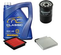 DENCKERMANN Controllo Set MANNOL Classic 10W-40 5L Per Nissan Note 1.4 Micra