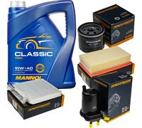 DENCKERMANN Controllo Set MANNOL Classic 10W-40 5L Per Nissan Note 1.5 dCi