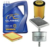 DENCKERMANN Controllo Set MANNOL Classic 10W-40 5L Per Opel Astra G CC 1.2