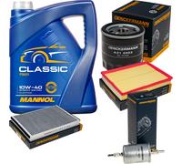 DENCKERMANN Controllo Set MANNOL Classic 10W-40 5L Per Opel Astra G CC 1.6